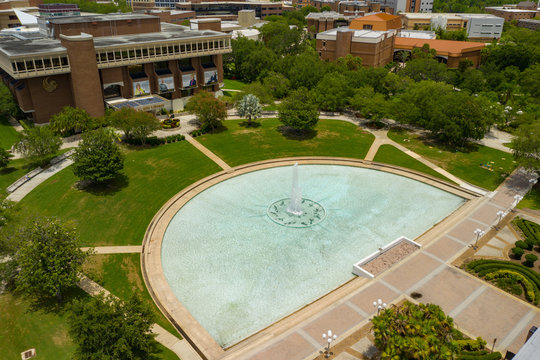 Reflecting Pond University of Central Florida UCF aerial photo