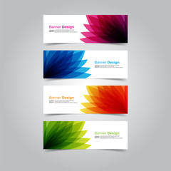 Naklejka premium Vector abstract design banner web template