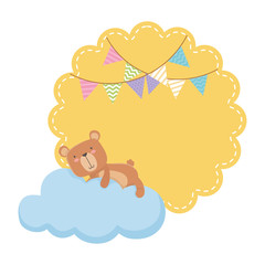 Teddy bear cartoon design vector illustration