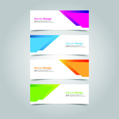Vector abstract design banner web template