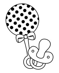 Baby shower symbol design vector illustration