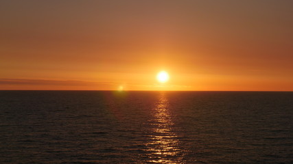Fototapeta na wymiar Sunset over Alaska Ocean