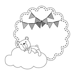 Teddy bear cartoon design vector illustration