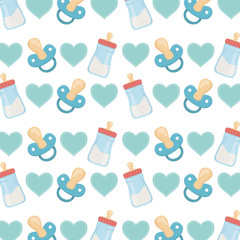 Baby shower background design vector illustration