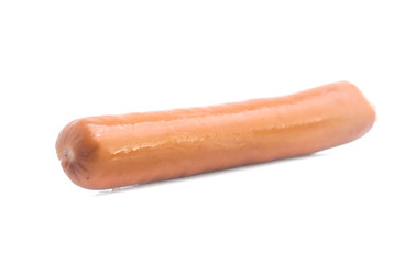 Frankfurter sausage isolated on white background