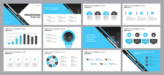 page layout design template for business presentation design and use for annual report and company profile 