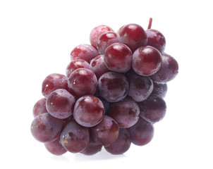 red grape  isolated on white
