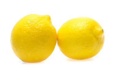 Lemon on a white background