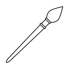 paint brush school supply icon