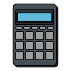 calculator math device isolated icon