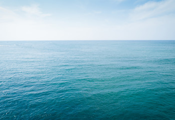 Drone aerial view of sea wave surface