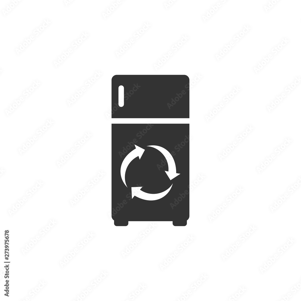 Leinwandbilder freezer icon template black color editable. freezer symbol flat vector sign isolated on white backgr