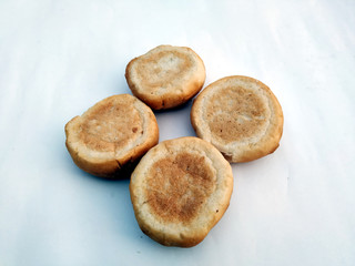 Homemade Freshly baked soft Dinner Rolls, selective focus  R