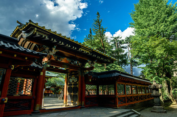 Fototapeta premium 日本の梅雨の時期の根津神社