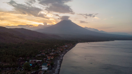 The Agung Volcano. island of Bali