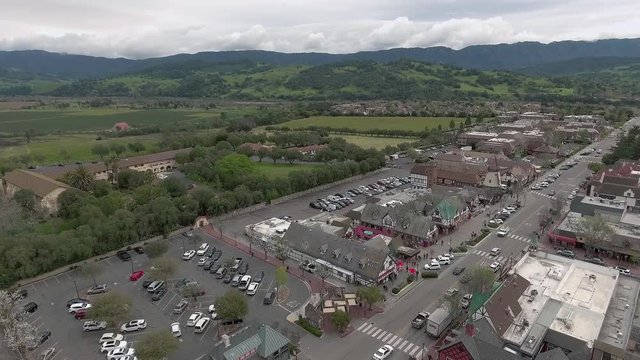 Beautiful city of Solvang in California