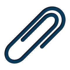 paper clip metal supply icon