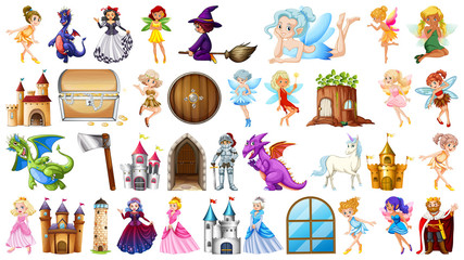 Set of medieval character © GraphicsRF