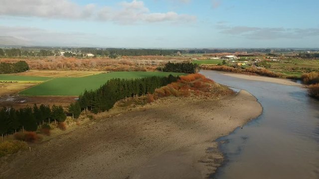 Manawatu River in Palmerston North New Zealand
