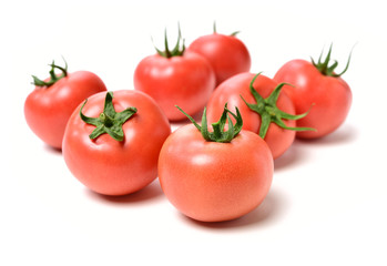 fresh tomato isolated on white background