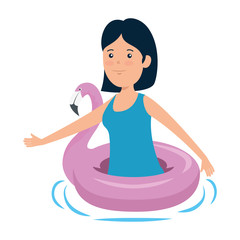 happy young girl with flemish float character