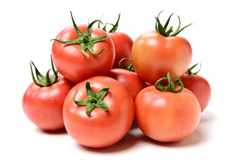 fresh tomato isolated on white background