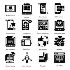 User Interface Solid Icons Set