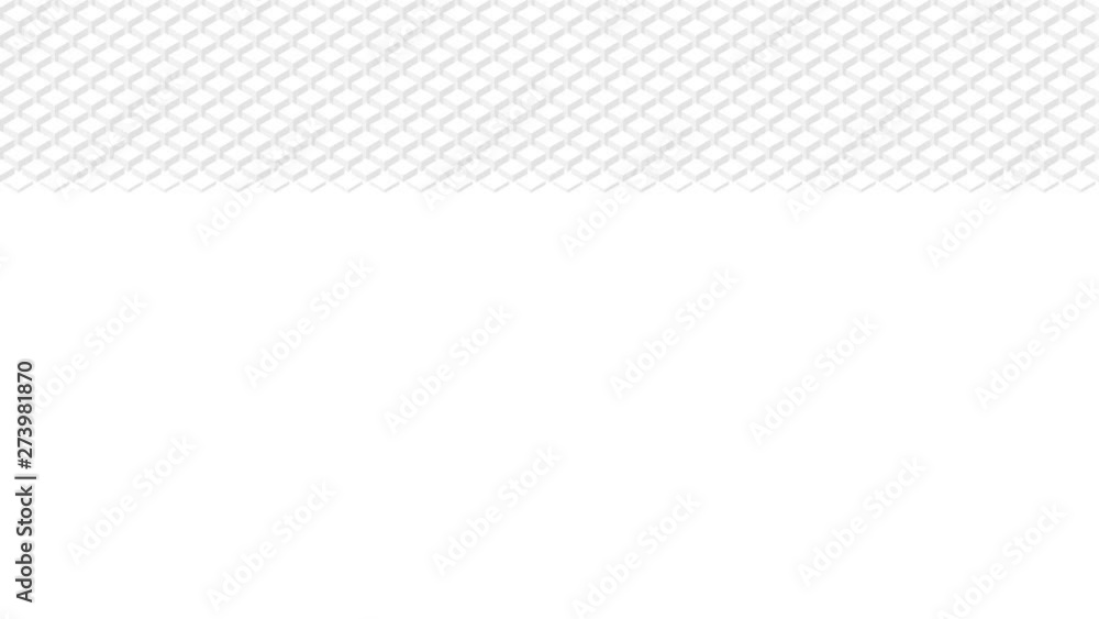 Aufkleber cube box 3d virtual isometric wave pattern, blockchain technology concept design illustration grey c
