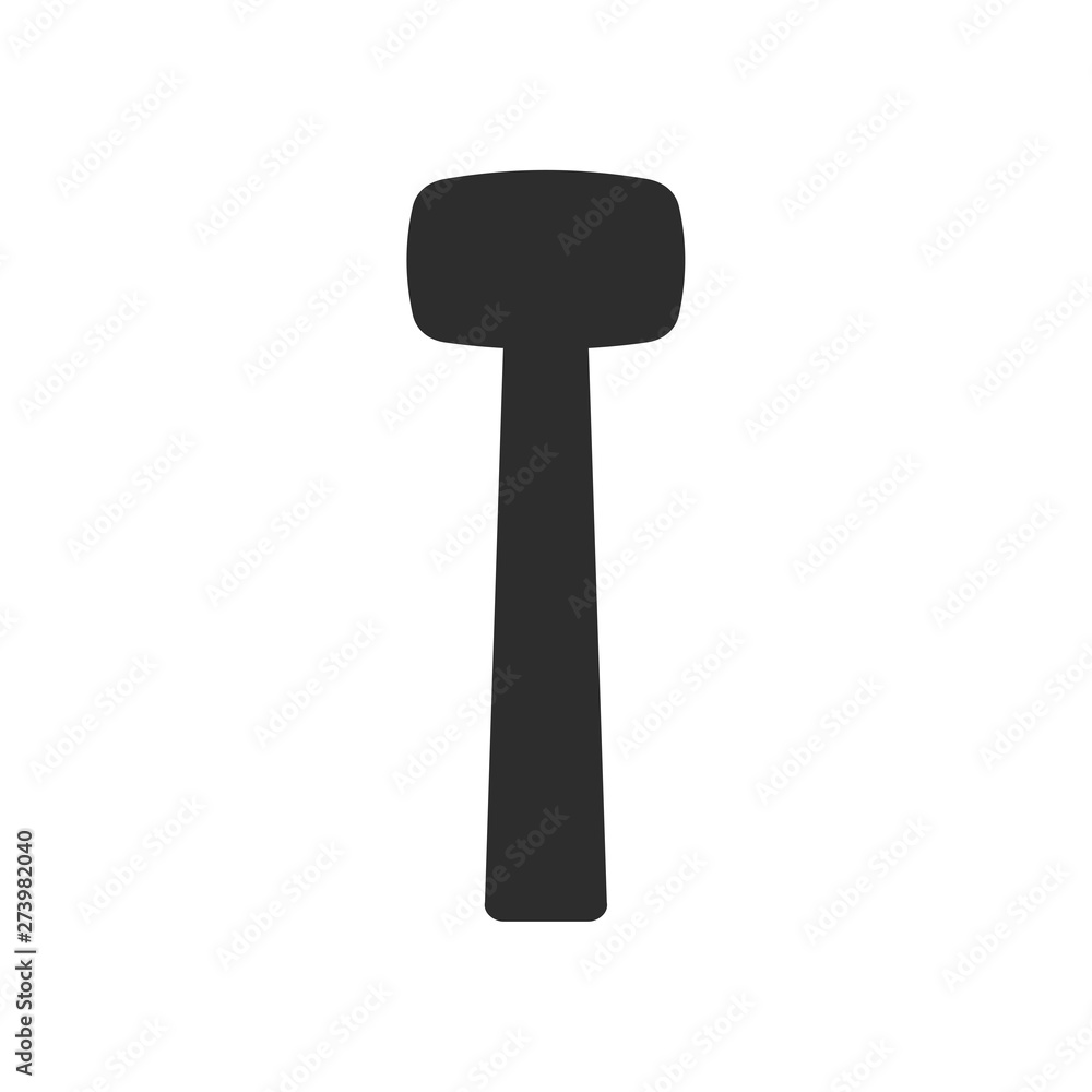 Poster hammer icon template black color editable. hammer symbol flat vector sign isolated on white backgrou