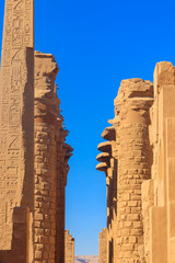 Great Hypostyle Hall in Karnak temple complex in Luxor, Egypt