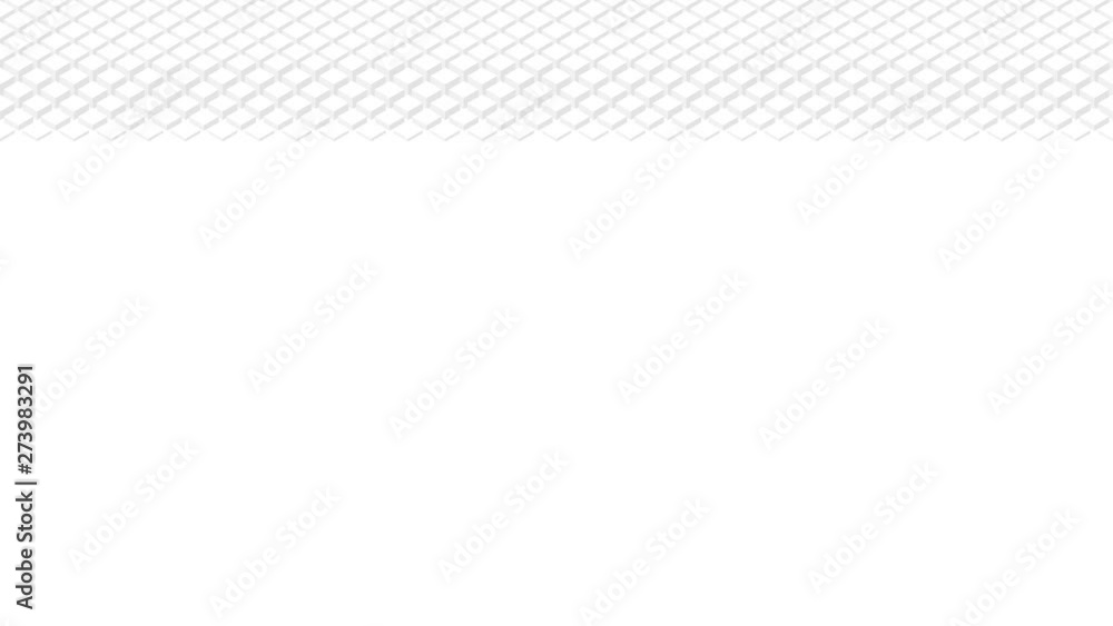 Poster cube box 3d virtual isometric wave pattern, blockchain technology concept design illustration grey c