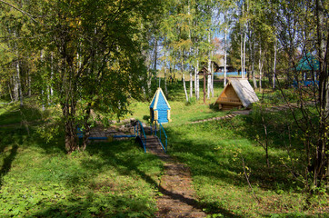 The source of the river Kama. Russia, Udmurt Republic, Kez district, Kuligah village