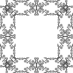 Vector illustration texture flower frame for various greeting card