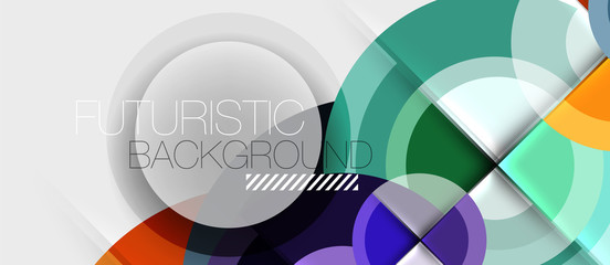 Fototapeta premium Circular geometrical design template