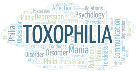 Toxophilia word cloud. Type of Philia.