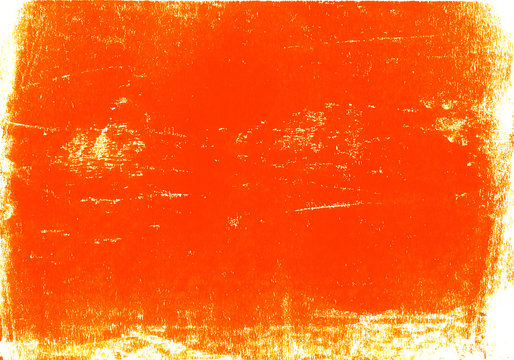 A high resolution scan of an orange and white distressed lino print texture. Ideal for use as a background texture or for applying an aged or vintage effect to graphics.