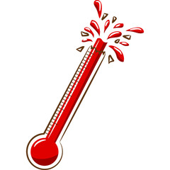 thermometer vector graphic design