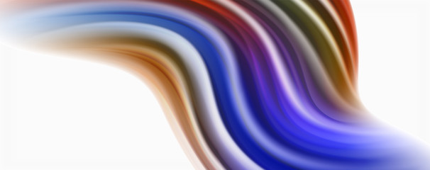 Glossy colorful liquid waves abstract background,, modern techno lines
