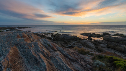 Abendrot am Salmon Rock in Cape Conran Australien