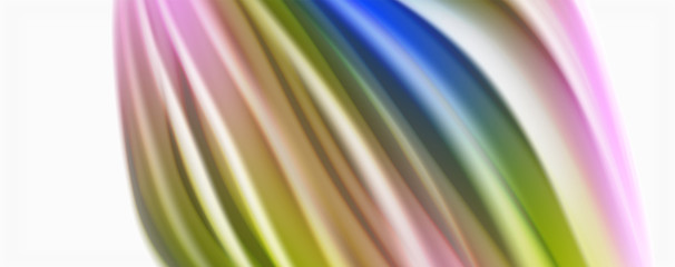 Color flowing waves, liquid conceptual abstract background