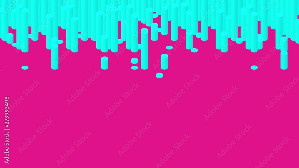 Poster cylinder bar 3d virtual isometric shuffle wave pattern, blockchain technology concept design illustr