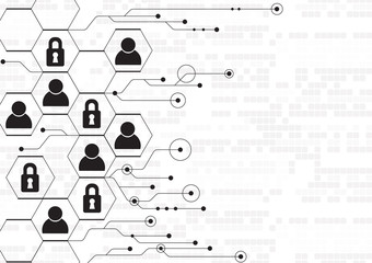 High tech technology geometric