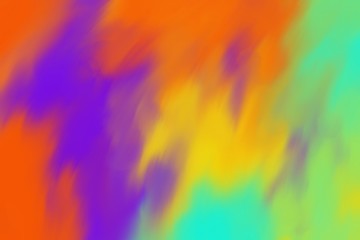 Bright neon abstract background, the effect of mixing colors. Fresh fashionable colors, a contrasting combination of shades. Shades of green, purple, red, orange.