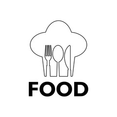 Food Fork Knife Spoon icon, sign, logo, button