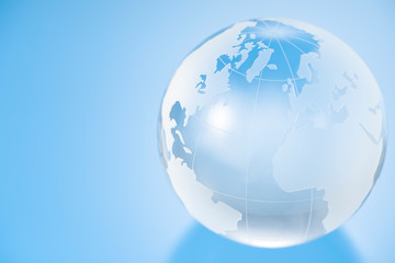 透明な地球儀