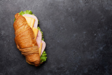 Fototapeta Croissant sandwich obraz