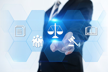Labor Law Lawyer Legal Business Internet Technology Concept