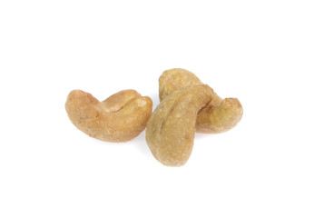Fototapeta na wymiar cashew nuts on white background