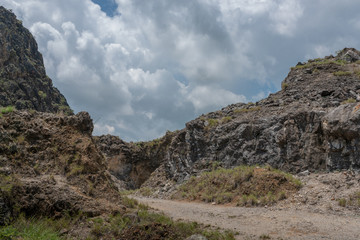summer mountain landscape with stones,Thailand