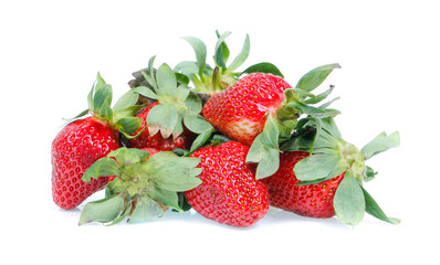 strawberry isoalted on white